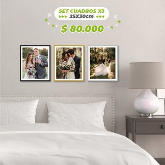 Set cuadros X3 (25cmx30cm)