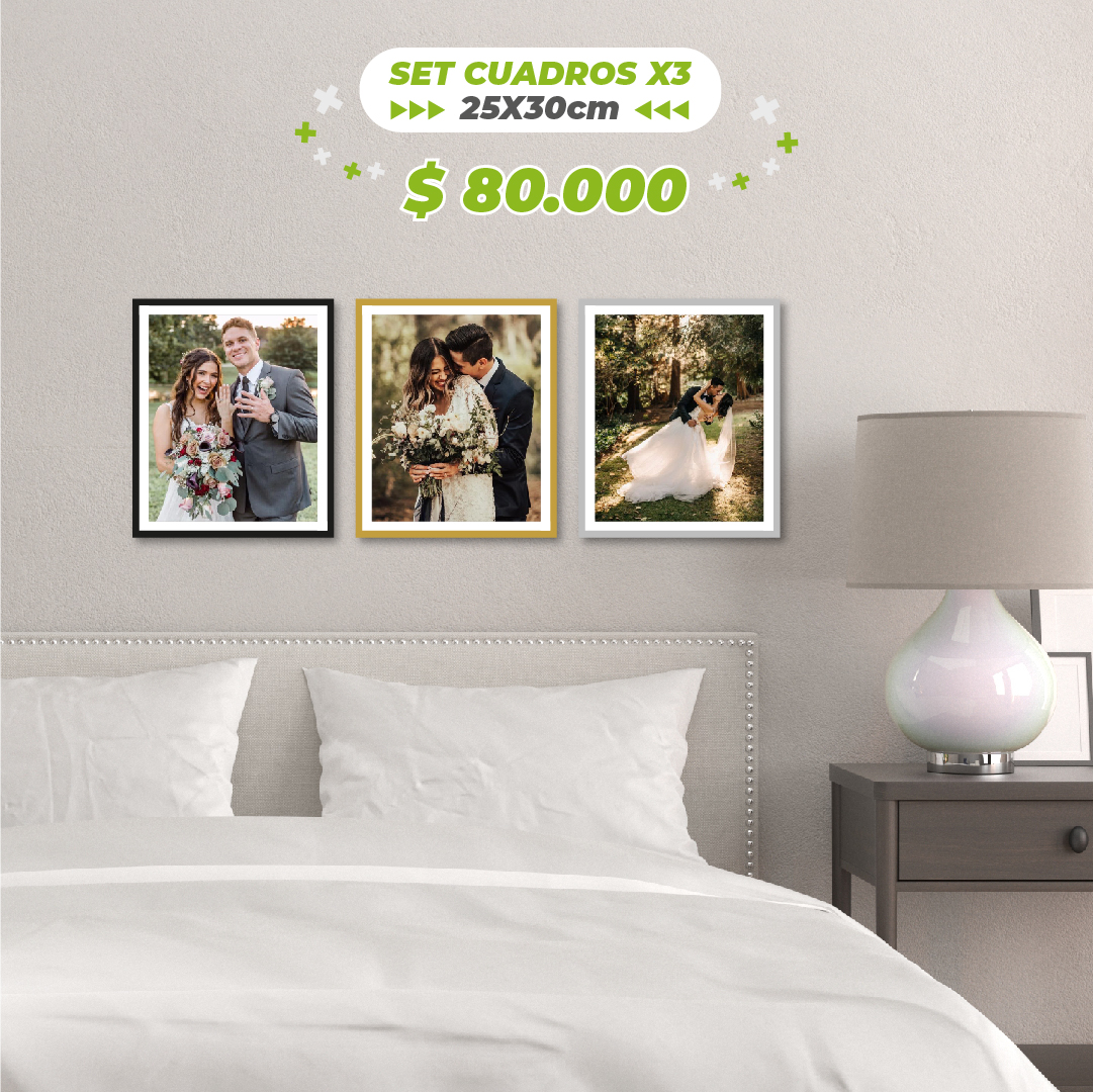 Set cuadros X3 (25cmx30cm)