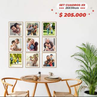 Set cuadros X9 (25cmx30cm)