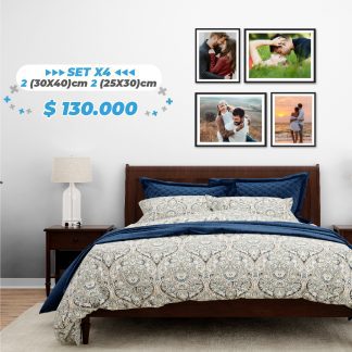Set cuadros X4 (30x40) (25x30)