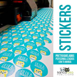 PLIEGO DE STICKERS LAMINADO O SIN LAMINAR